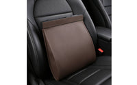 PU Leather Vehicle Trash Bin Easy Installation Vehicle Garbage Bin Universal Fit Hanging Car Garbage Bag for Road Trips