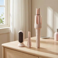Multi-Styler Multipurpose Curler with Interchangeable Versatile Hair Straightener with Brush for Home