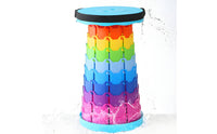 Rainbow Folding Stool Thickened Travel Stool Reinforced Seating for Outdoor, Camping