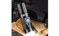 Aluminum Alloy Aluminum Alloy Flashlight Flashlight Wide Angle Lens Zoomable Flashlight Drop-Resistant Handheld Torch Multi-Mode