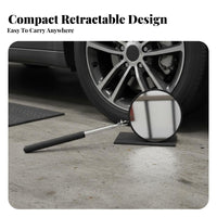 Telescopic Inspection Mirror Adjustable Reach Rotate Head Inspection Mirror Portable Stainless for Technicians, Garage