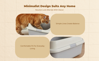 Cat Litter Box, Odor Control, Large, Open Top, Indoor
