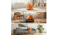Anglerfish Stuffed Animal with Lure Soft Anglerfish Stuffed Toy Cuddly Fish Pillow with Lure for Kids, Young Children, Bedroom, Sofa, Nursery