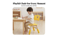 Thickened long-lasting Adjustable Height Plastic Chair Cartoon Design Adjustable Leg child's Chair Easy to Clean kids' Furniture Ergonomic Backrest for Preschoolers, young children, Daycare Providers, Kindergarten, Classroom, Playroom, Study Corner