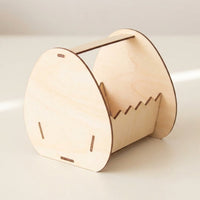 DIY Wooden Easter Basket Child-Friendly Wooden Easter Craft Creative Fun Paintable Egg Holder for Families, Crafters, Party, Classroom Projects, Home