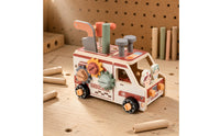 Disassembly Wooden Assembly Truck Finemovement Take Apart Truck Rotating Gears Building Vehicle Set Colorful Painted for Children
