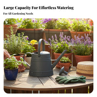 Long Spout Watering Can Large Capacity Watering Can with Sprinkler Head Easy to Fill 3.8L Garden Waterer for Gardeners, Outdoor, Balcony, Patio