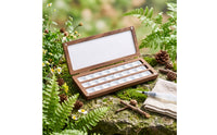 Portable Wooden Palette Box Compact Watercolor Palette Box Long-Lasting Art Supply Sturdy for Artists, Plein Air