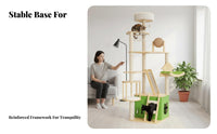 Space-Saving Floor-to-Ceiling feline Pole Sisal nailing Posts Floor-to-Ceiling feline Condo Multimulti-tier multi-tiers Climbing framework snug Perches for Apartment Dwellers, Small areas, Indoors, Living Room