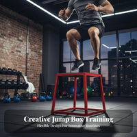 Stackable Design Plyometric Box Non-Slip Surface Plyo Box Stable Fitness Jump Platform Heavy-Duty for Athletes, Gym, Outdoor