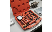 Compression Cylinder Pressure Tester Kit Analog Gauge Compression Tester Kit Multiple Adapters Automotive Tool for Mechanics