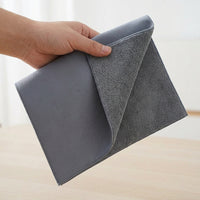 500 GSM Microfibre Cloth and Car Drying Towel, Absorbent Car Cloth for Detailing, Gray Coral Fleece Multi-Purpose Cleaning Tool