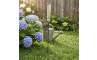 Rain Gauge with Mounting Stake Large Numbers Outdoor Rain Gauge with Metal Frame Easy to Read for Gardeners, Teachers, Garden, School Science Projects