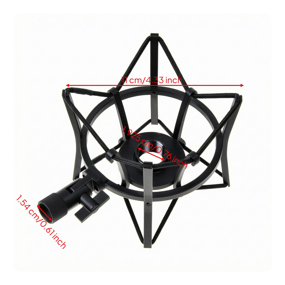 Condenser Audio Device Shock Mount Circular Frame Sound Accessory Noise Dampening