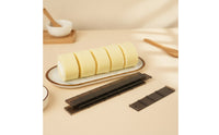 4 Pieces Engraved Cake Roll Slicing Ruler Translucent Cake Portion Marker Slim Baking Ruler with Hanging Hole Precision for Home Bakers, Dessert Shops