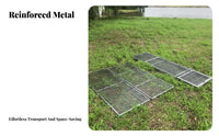 Large Metal Chicken Coop Lockable Door Metal Mesh Small Mammal Cage Locking Mechanism Heavy Duty Animal Cage for Farmers, Rural Resident S