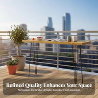 Narrow Bar-Height Table Multi-Functional Narrow Bar Table adaptable Use Household Furniture for Homeowners, duos, Balcony, Home Office, Living Room