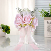 Bridal Bouquet Lightweight Wedding Bouquet Artificial Flowers for Brides, Bridesmaids