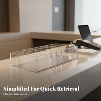 Hotel Key Card Box Transparent Design Acrylic Card Holder Long-Lasting