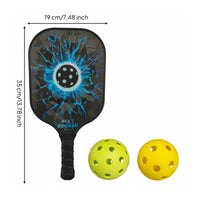 Non-Slip Grip Pickleball Paddle Enlarged Sweet Area Carbon Fiber Pickleball Paddle Shock Absorbing Sports Equipment USAPA Approved for Professionals