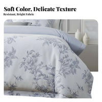 4 Pieces 4-Piece Duvet Cover Set Breathable Bedding Machine easy-care for partners