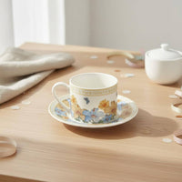 Floral Coffee Cup and Saucer Set Drinkware