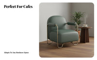 Industrial Design Upholstered Tub Armchair Retro Design Cafe Sofa High-Density Foam Cushion Commercial Furniture Easy to Clean for Restaurant Owners, Interior Designers, Bar, Reception Area, Hotel Lobby