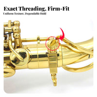 On-the-Gold-Coatinged Finish Saxophone Neck Screw Replacement Part Sax Neck Screw Easy Installation Instrument Hardware Universal Compatibility for Saxophonists, Musicians, Music Students, Live Performance, Rehearsal, Recording Studio