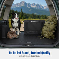 Foldable Dog Car Carrier, Portable Pet Kennel, Cat Bed, Breathable Fabric, Fits Most Car Seats