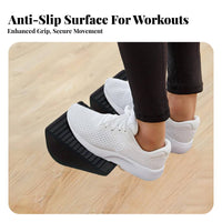 2 Pieces EVA Foam Wedge Portable Squat Wedge Block Lightweight Heel Lift Ramp for Weightlifters, Athletes, Home Gym