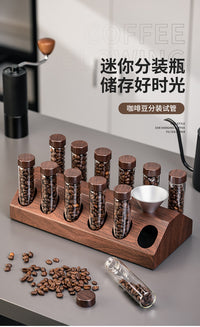 咖啡豆分装试管单次保存收纳试管展示瓶茶叶药材闻香瓶存储密封瓶.