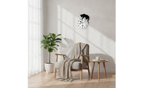 Wall Clock with Cat Silhouette Artistic Cat Silhouette Wall Clock Decorative Timepiece for Office, Cafe