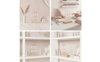 Nail Shape Guide Acrylic Nail Shape Chart Manicure Reference Guide Self-Standing Display Board with Holder Compact