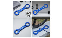 Aluminum Alloy Bottom Bracket Wrench Ergonomic Bottom Bracket Spanner Sturdy Bike Wrench with Notched Ends Lightweight for Mechanics