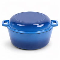 Enameled Cast Iron Dutch Oven Stovetop Dutch Oven with Lid Even Heating Enameled Cast Iron Vessel for Home Cooks, Chefs, Kitchen