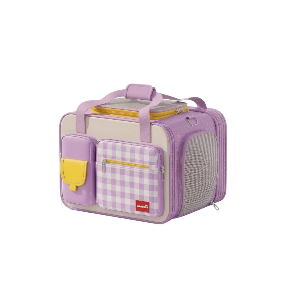 Pet Carrier with Expandable Tent Breathable Pet Carrier Bag Structured for Cats, Car Rides, Veterinarian Visits