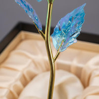 Never Fade Gold Foil Blossom Handmade Everlasting Blossom in Gift Box for Women, Loved Ones, Her, Valentine's Day, Anniversary, Birthdays