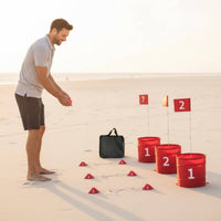 31 Pieces Collapsible Design Golf Chipping Practice Buckets Multiple Targets Portable Golf Chipping Target Set Easy Setup for Family, Beach