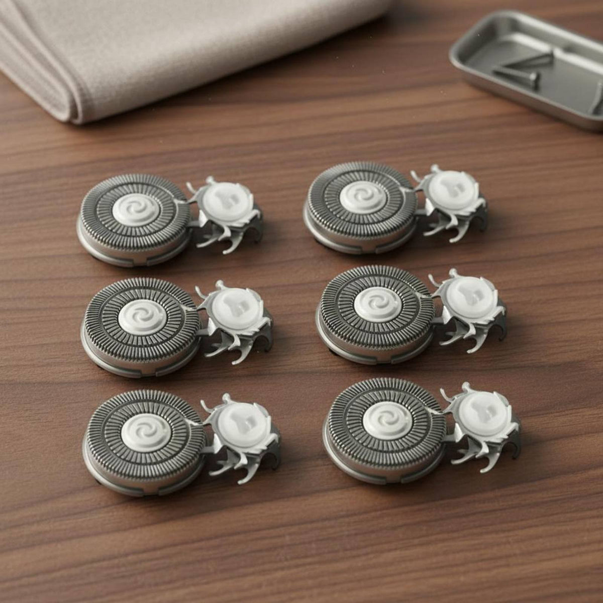 Electric Grooming Tool Head Assembly Easy Installation Electric Grooming Tool Replacement Blade Stainless Steel Rotary Grooming Device Replacement