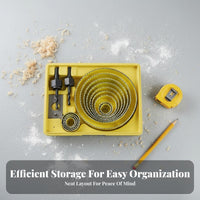 Kit Cutting Edges Set Sturdy Downlight Installation Tool Kit for Handymen, Construction Workers, Home Improvement, Workshop, Job Site