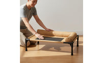 Washable Elevated Pet Bed Easy to Clean Elevated Dog Bed Long-Lasting Frame Raised Pet Cot Water Resistant for Outdoor
