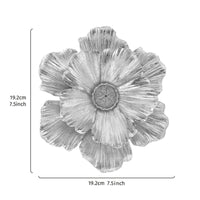 Floral Wall Art Decor Carved Floral Wall Decoration Easy to Hang Resin Flower Decor for Entryway