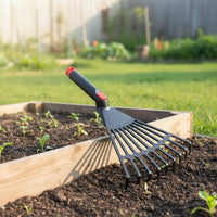 Sturdy Plastic Garden Rake Easy to Use Hand Loosener Compact Design for Flower Bed
