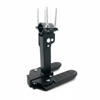 Space Saving Folding Bike Foot Peg Easy to Install Electric Bike Footrest Sturdy Foldable Footrest Long-Lasting for Ride Sharing, City Riding