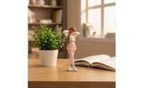Girl Figurine Hand-Painted Resin Figure Realistic Miniature for Diorama