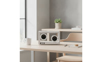 Bluetooth Transparent Speaker Dual-driverDriver Speaker with Clock Compact Gadget Portable for Nightstand