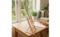 Tabletop Easel with Adjustable Frame Foldable Wooden Easel Portable Display Stand for Beginners