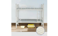 Metal Bunk Bed Space-Saving Bunk Bed with Ladder Sturdy Furniture for Teens, Students, Bedroom, Dormitory, Hostel