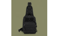 Large Capacity Men's Chest Pack Wear Resistant Sling Bag Water Repellent Single Strap Backpack Breathable Back Panel for Sports, Travel, Hiking
