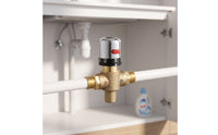 Thermostatic Temperature Actuator with Adjustment Cap Adjustable Thermostatic Control Temperature Actuator Threaded for Plumbing Setups